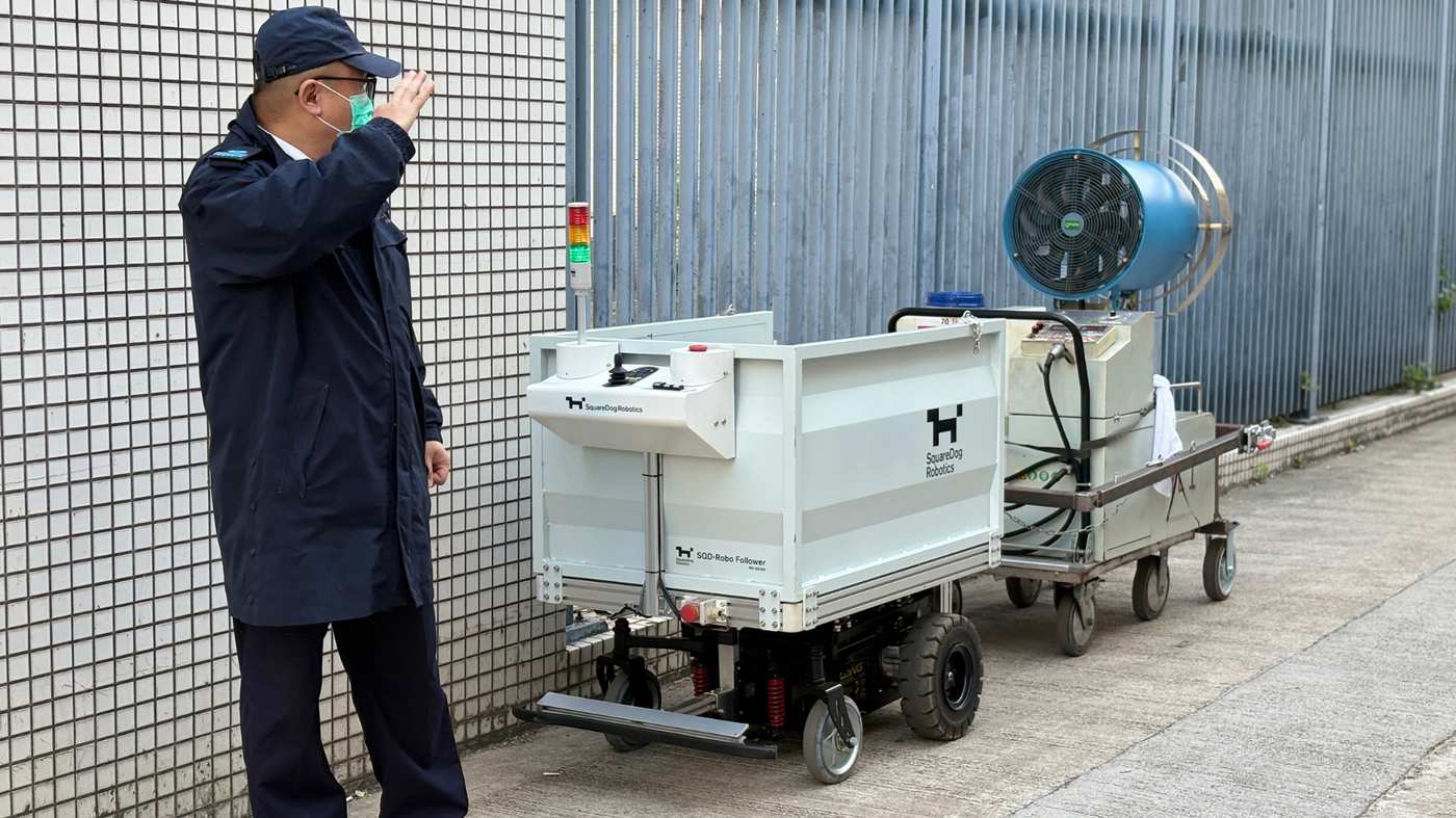 屋外でのFollowerワンタッチ操作