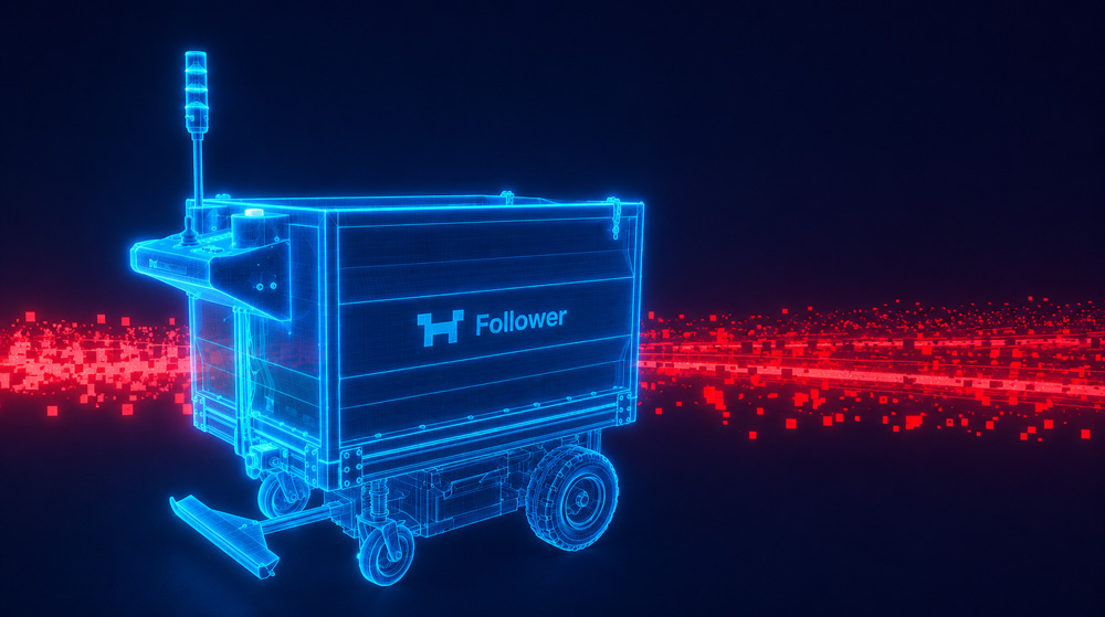 記録した経路を可視化したFollower